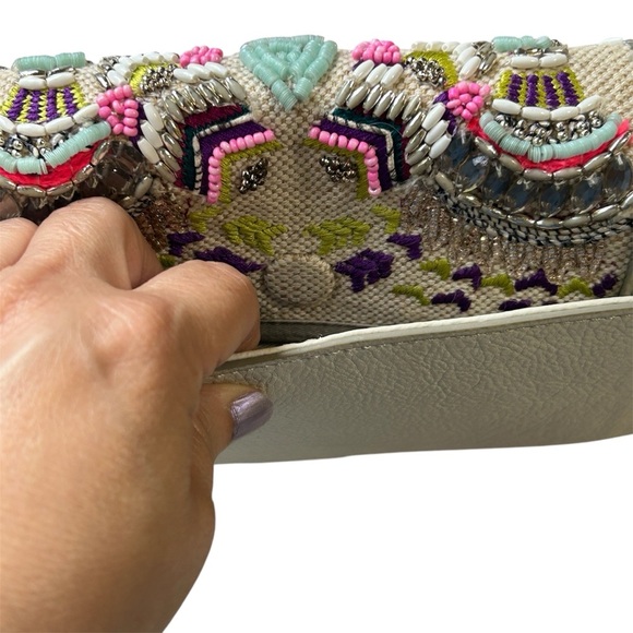 Rebecca Minkoff Small Love Beaded Cross Body Bag Purse - Picture 4 of 12